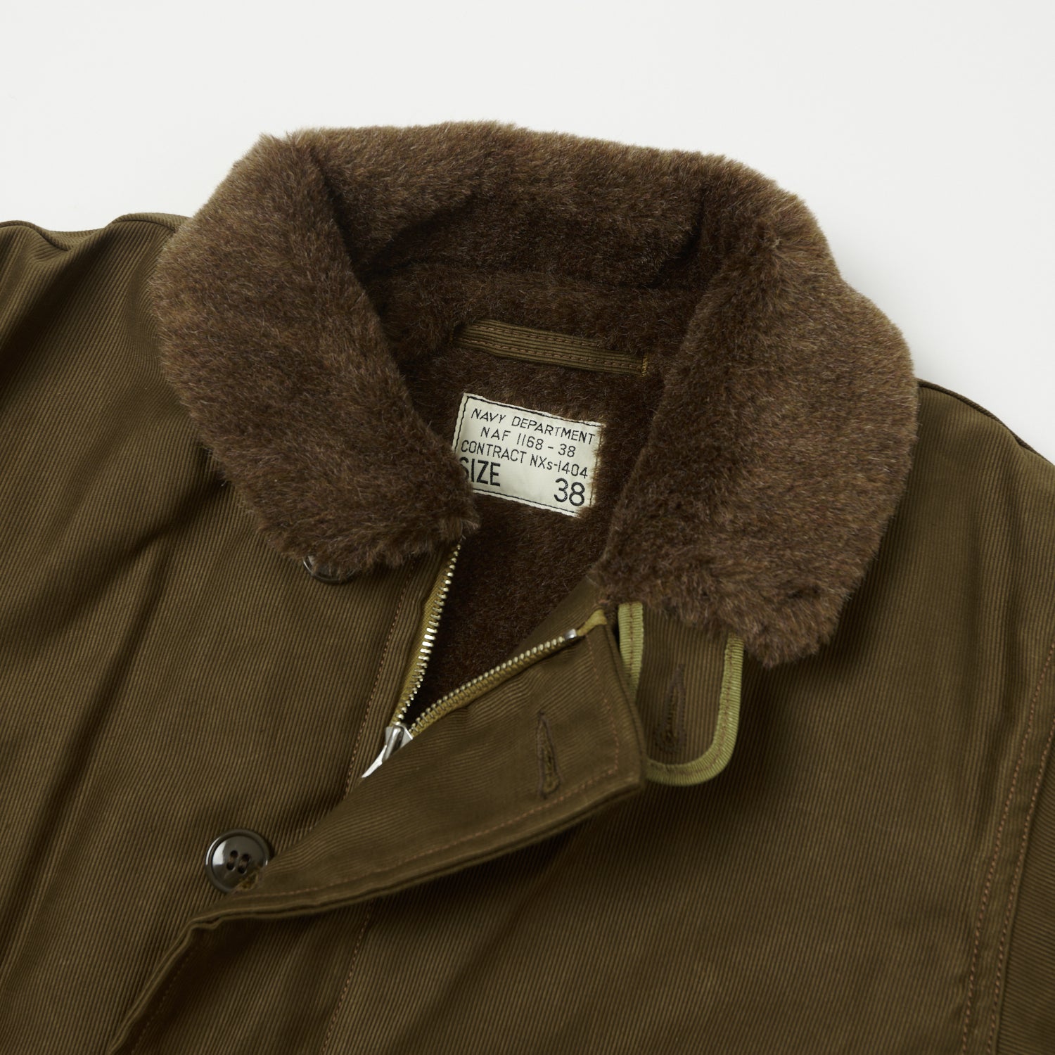 Freewheelers & Co Type N-1 Deck Jacket - Dark Red Beige