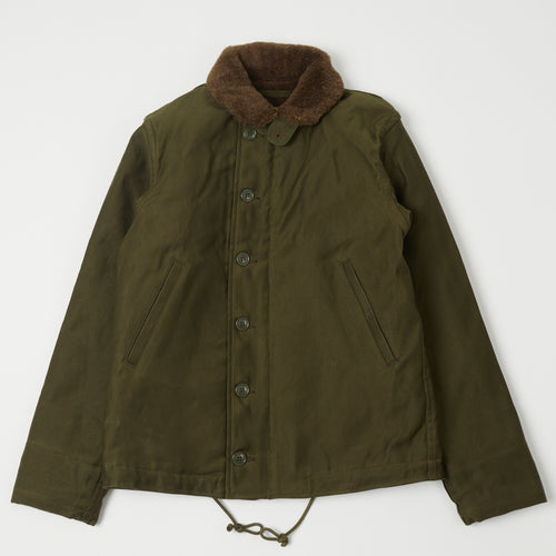 Freewheelers & Co Type N-1 Deck Jacket - Khaki Green