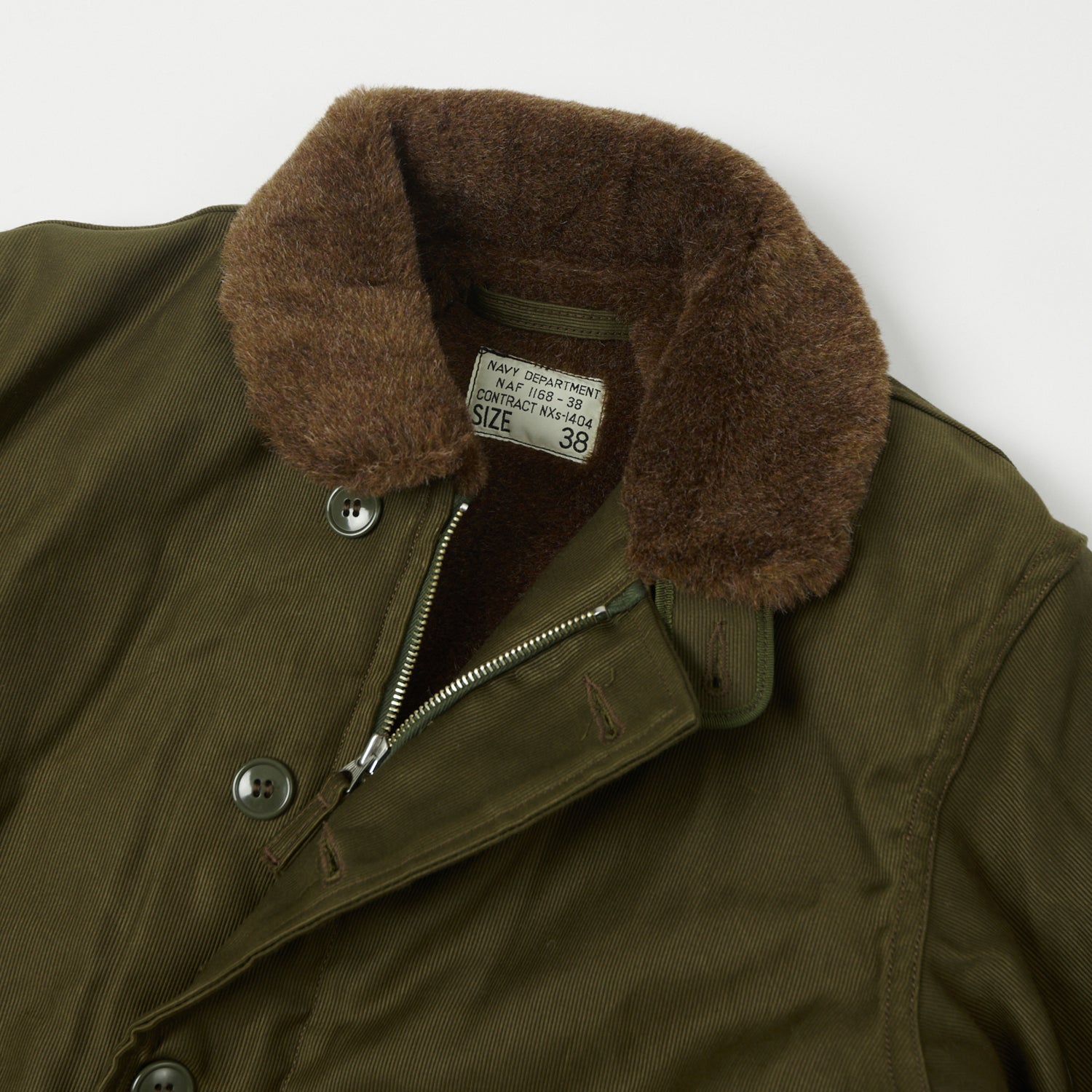 Freewheelers & Co Type N-1 Deck Jacket - Khaki Green