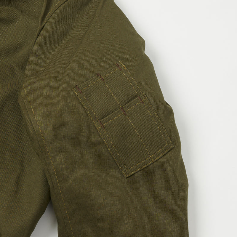 Freewheelers Type B-15B 'Civilian Model' Flight Jacket - Olive Drab