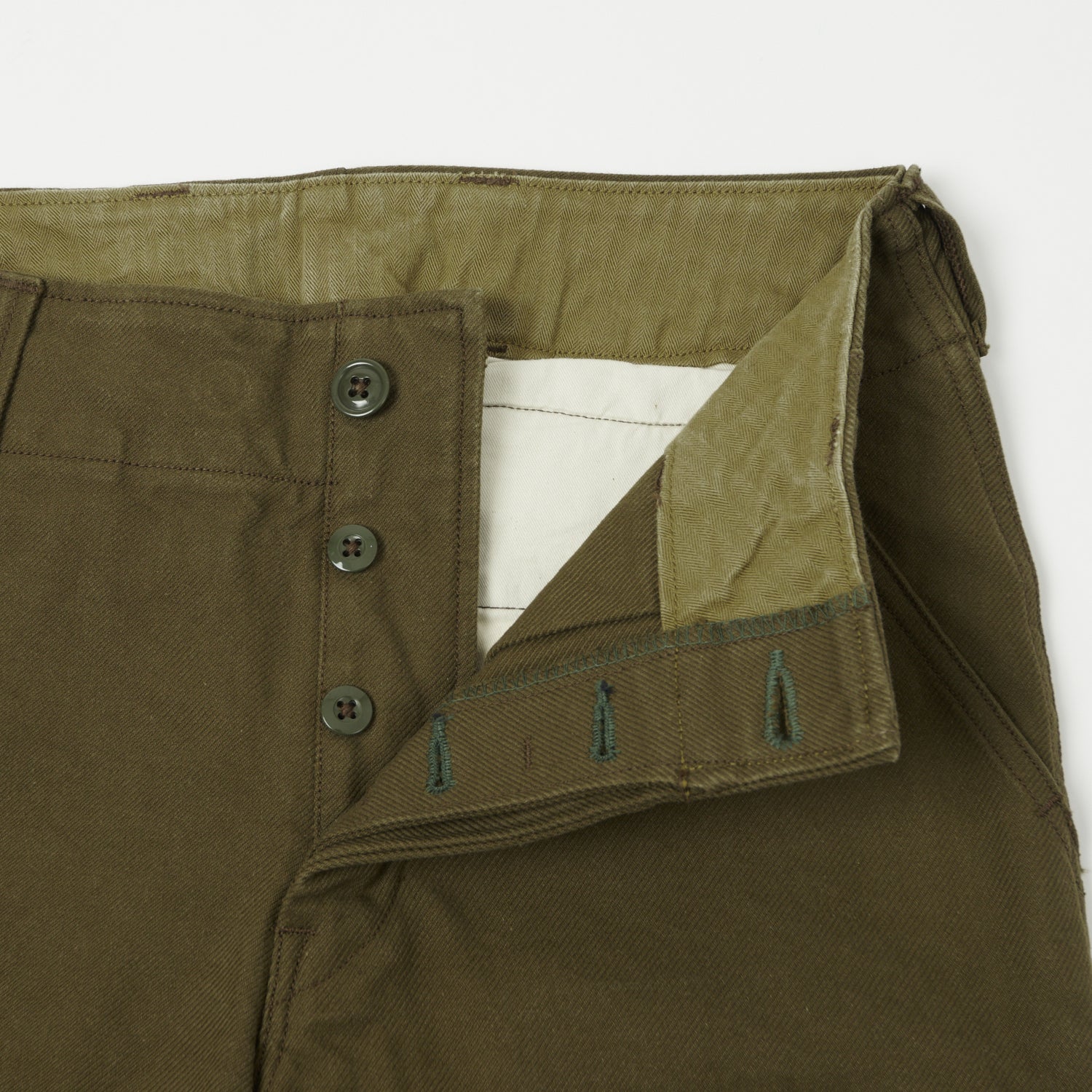 Freewheelers & Co Aviators Trouser - Dark Olive