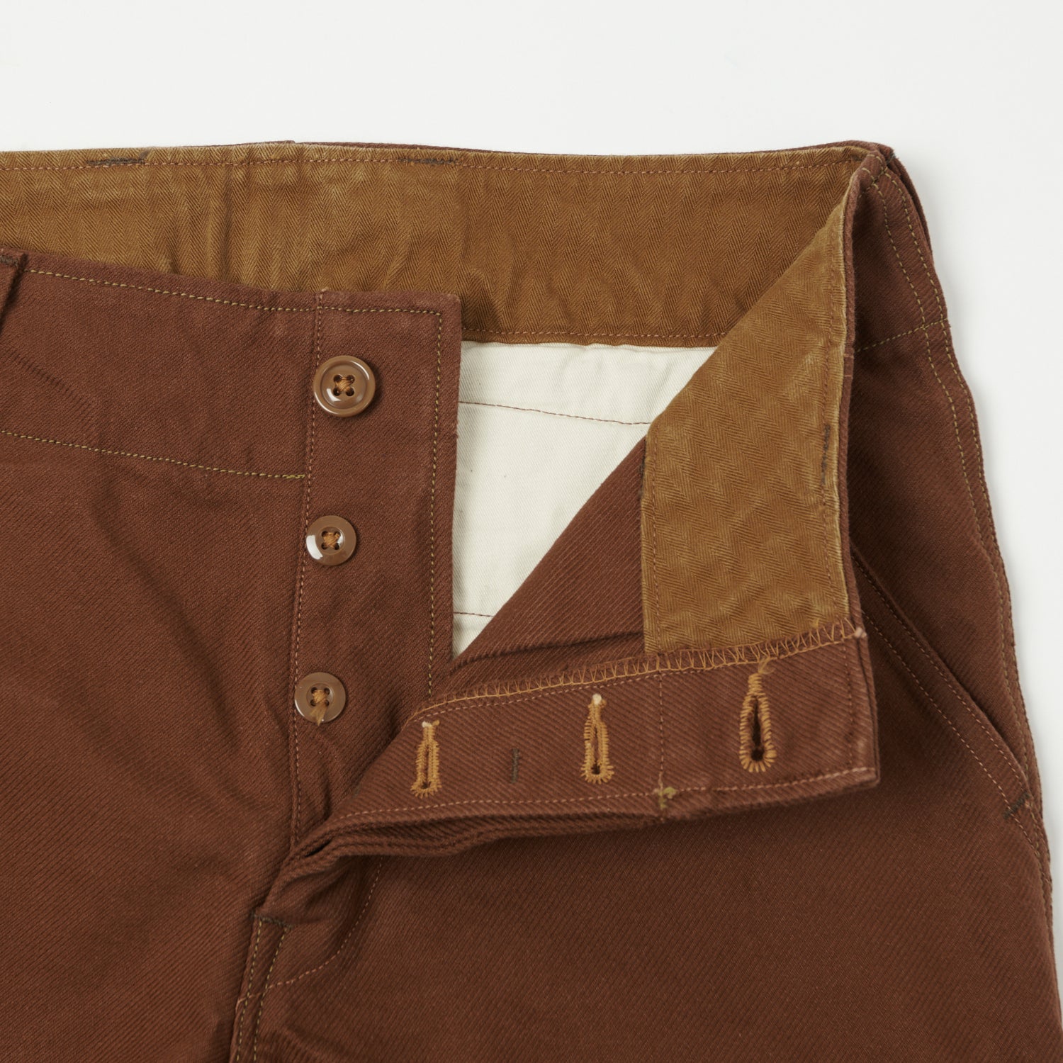 Freewheelers & Co Union Special Overalls 'Aviators' Trouser - Red