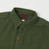Freewheelers 2233001 'Skid Row' Work Shirt - Forest Green
