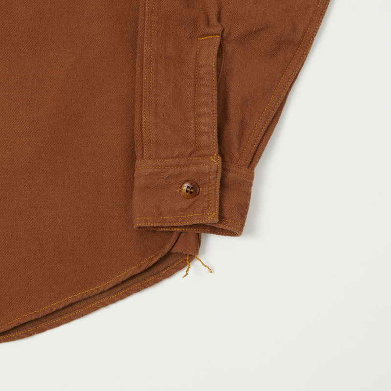 Freewheelers 2233001 'Skid Row' Work Shirt - Wood Brown