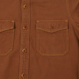 Freewheelers 2233001 'Skid Row' Work Shirt - Wood Brown