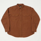 Freewheelers 2233001 'Skid Row' Work Shirt - Wood Brown