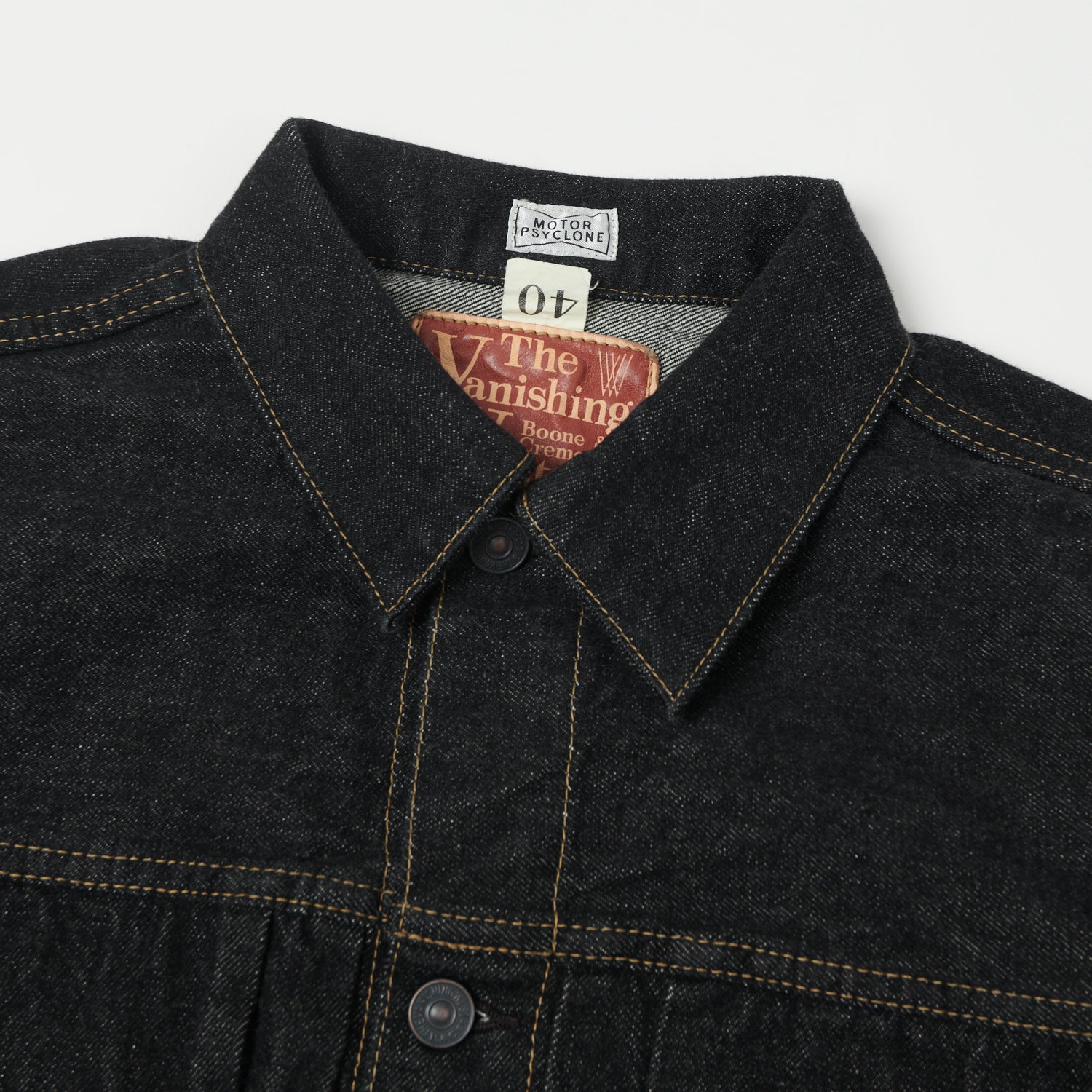 Freewheelers & Co Motor Psyclone 507B 14oz Type II Denim Jacket - Black