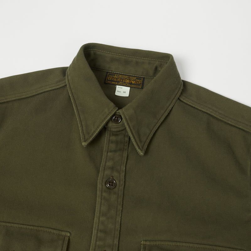 Freewheelers 2233002 Army Officer Shirt - Olive Drab | SON OF A STAG