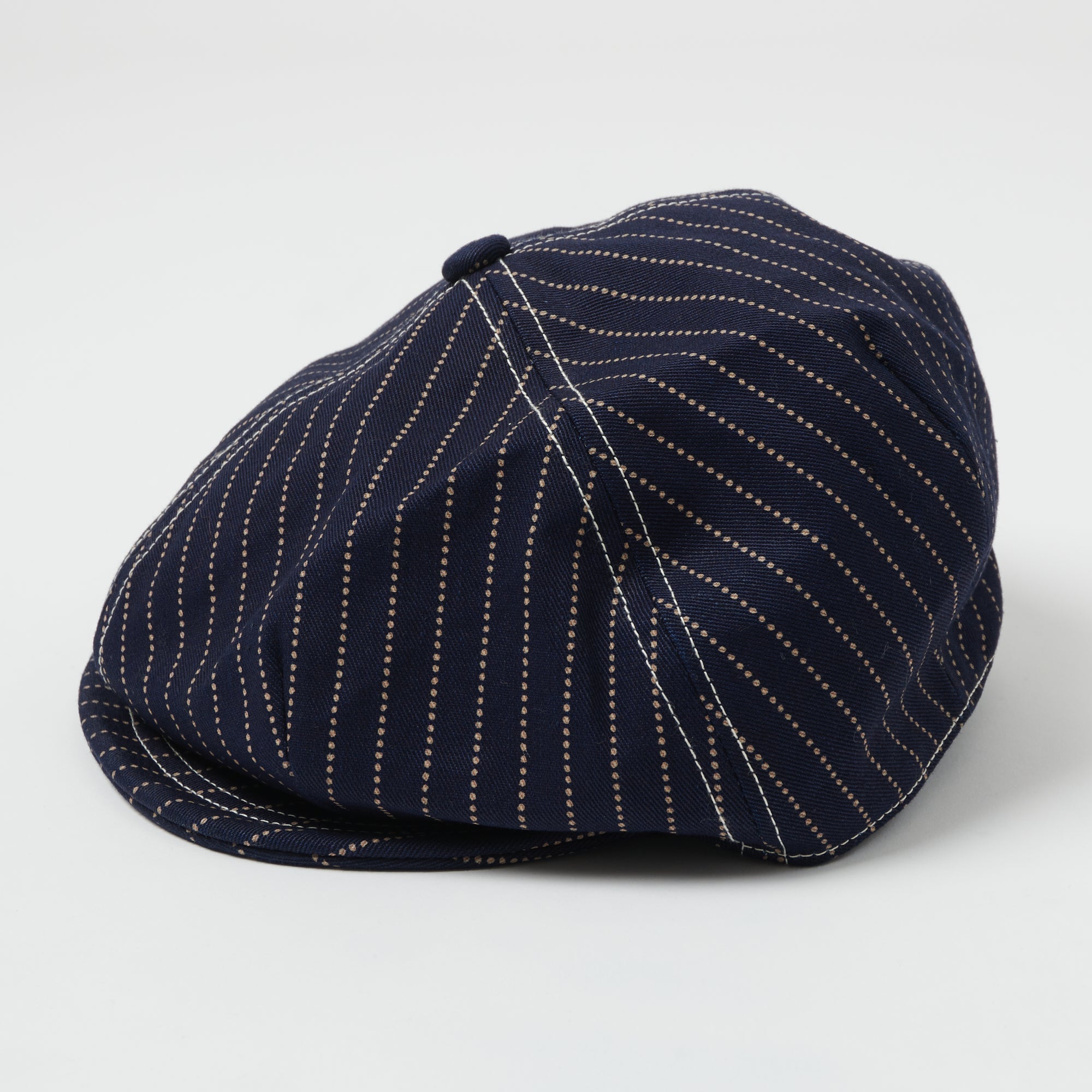 Freewheelers & Co Union Special Overalls 'Cassady' Casquette - Indigo Wabash Stripe