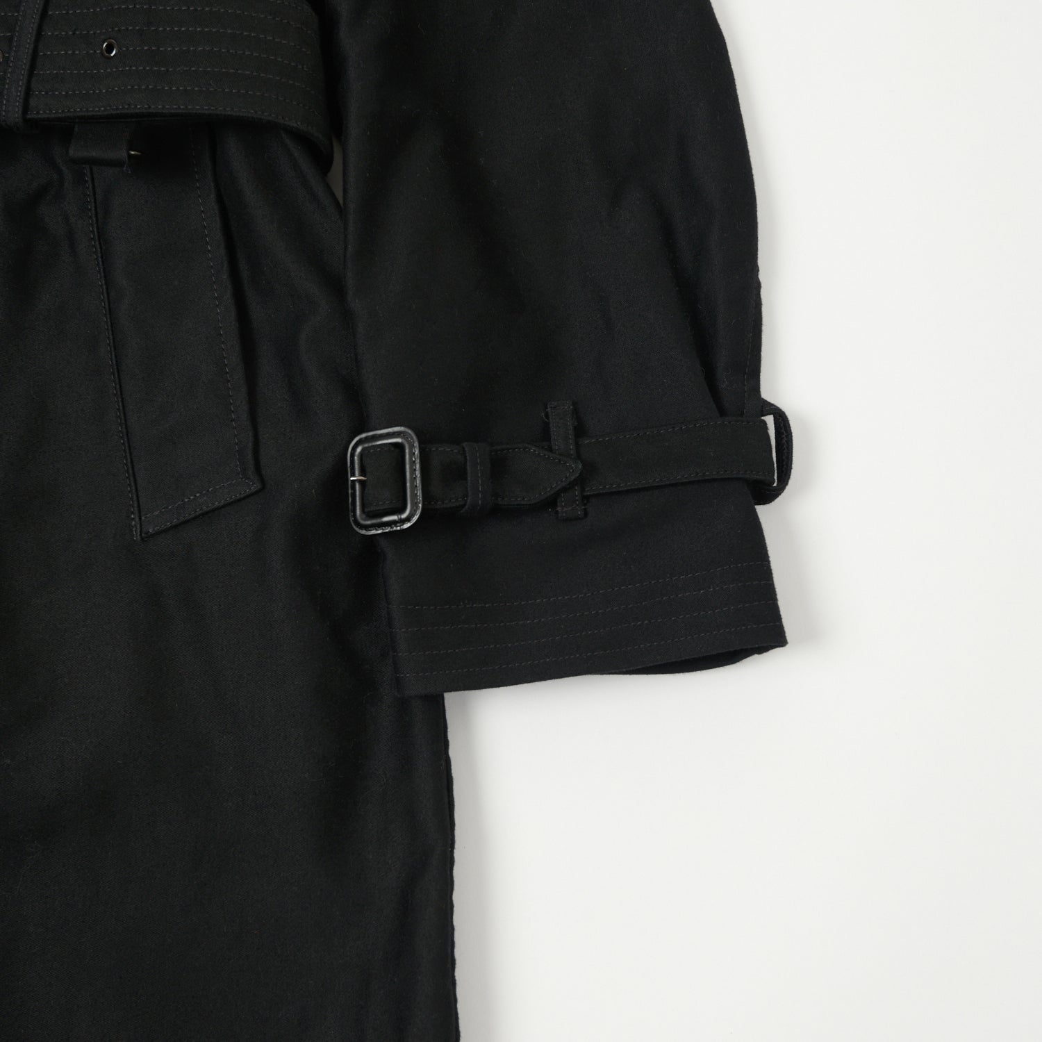 Freewheelers & Co Great Lakes 'Gifford' Trench Coat - Deep Black