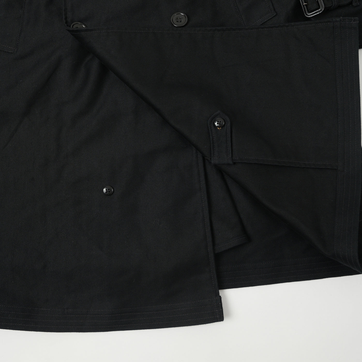 Freewheelers Gifford Trench Coat - Deep Black | SON OF A STAG