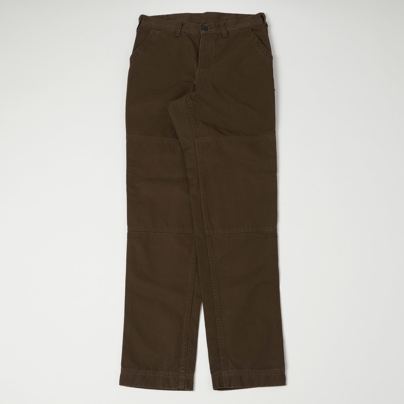 Freewheelers & Co Union Special Overalls ‘Grease Monkey’ Overall Trousers - Dark Brown