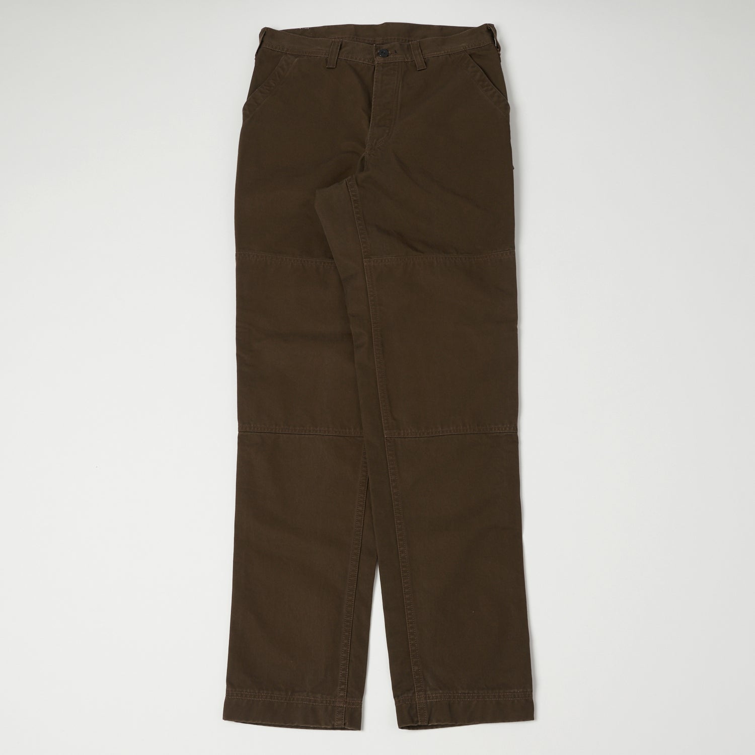 Freewheelers & Co Union Special Overalls ‘Grease Monkey’ Overall Trousers - Dark Brown