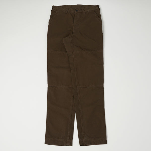 Freewheelers 2232009 ‘Grease Monkey’ Overall Trousers - Dark Brown