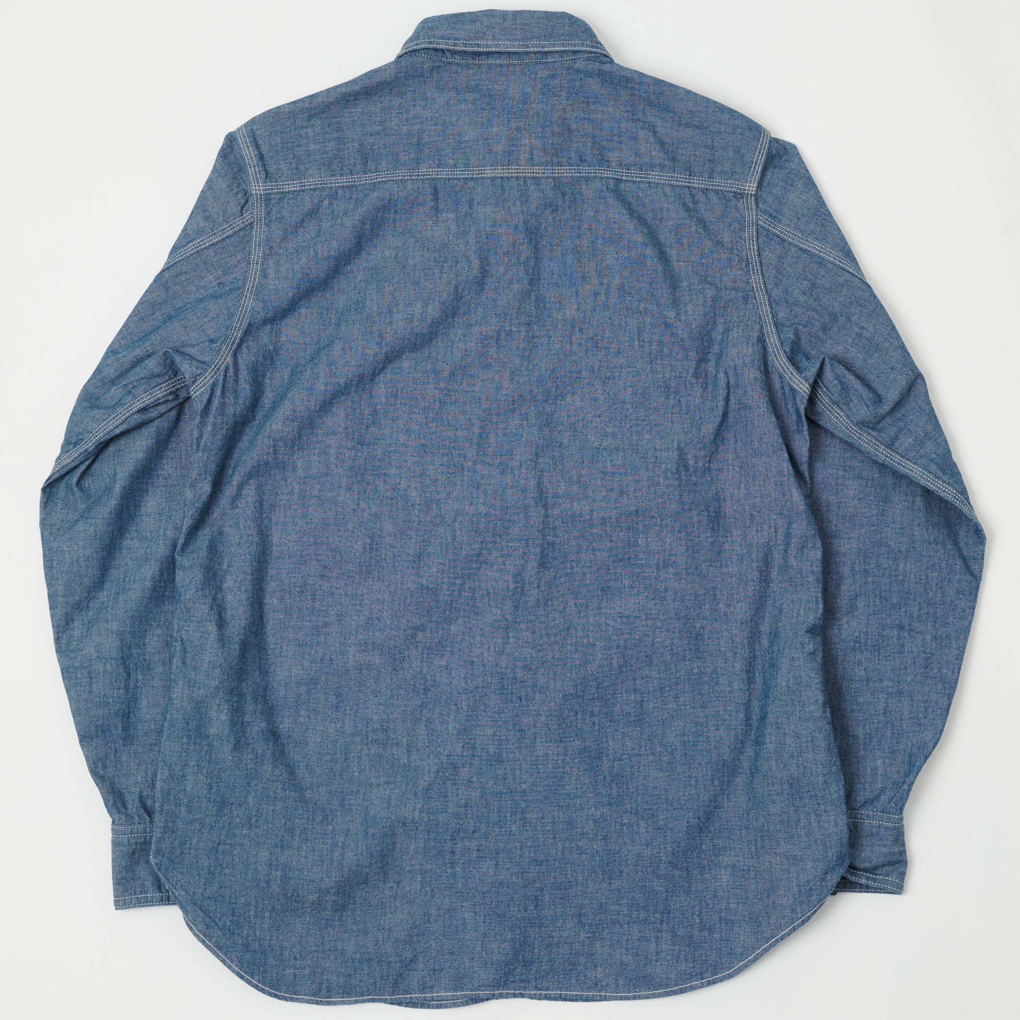 Freewheelers & Co Ironalls Long Sleeve Work Shirt - Indigo Chambray