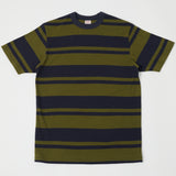 Freewheelers 'Power Wear' Random Striped Set In Tee - Old Navy/Olive