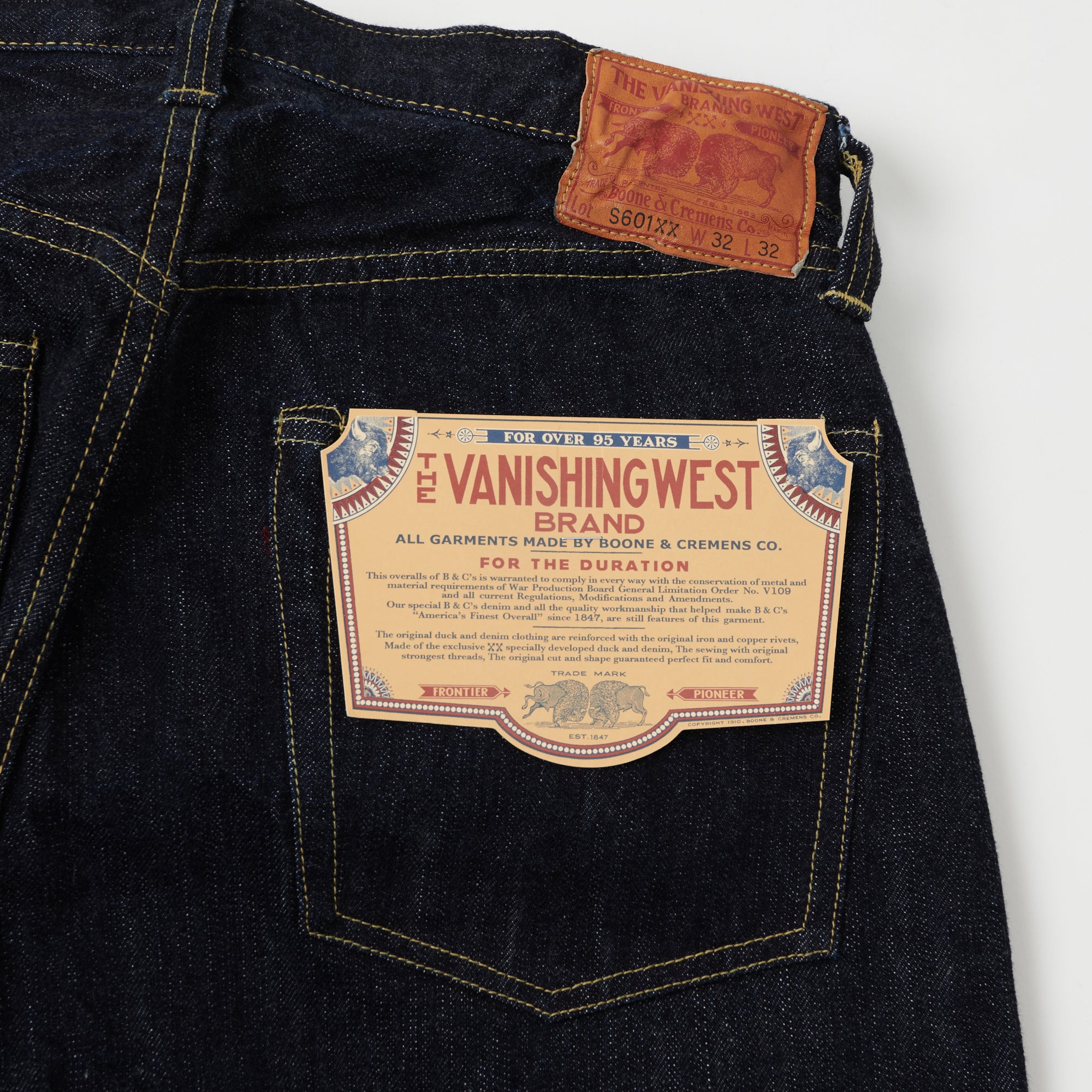 Freewheelers & Co The Vanishing West S601XX 1945 Loose Straight Jean - One Wash