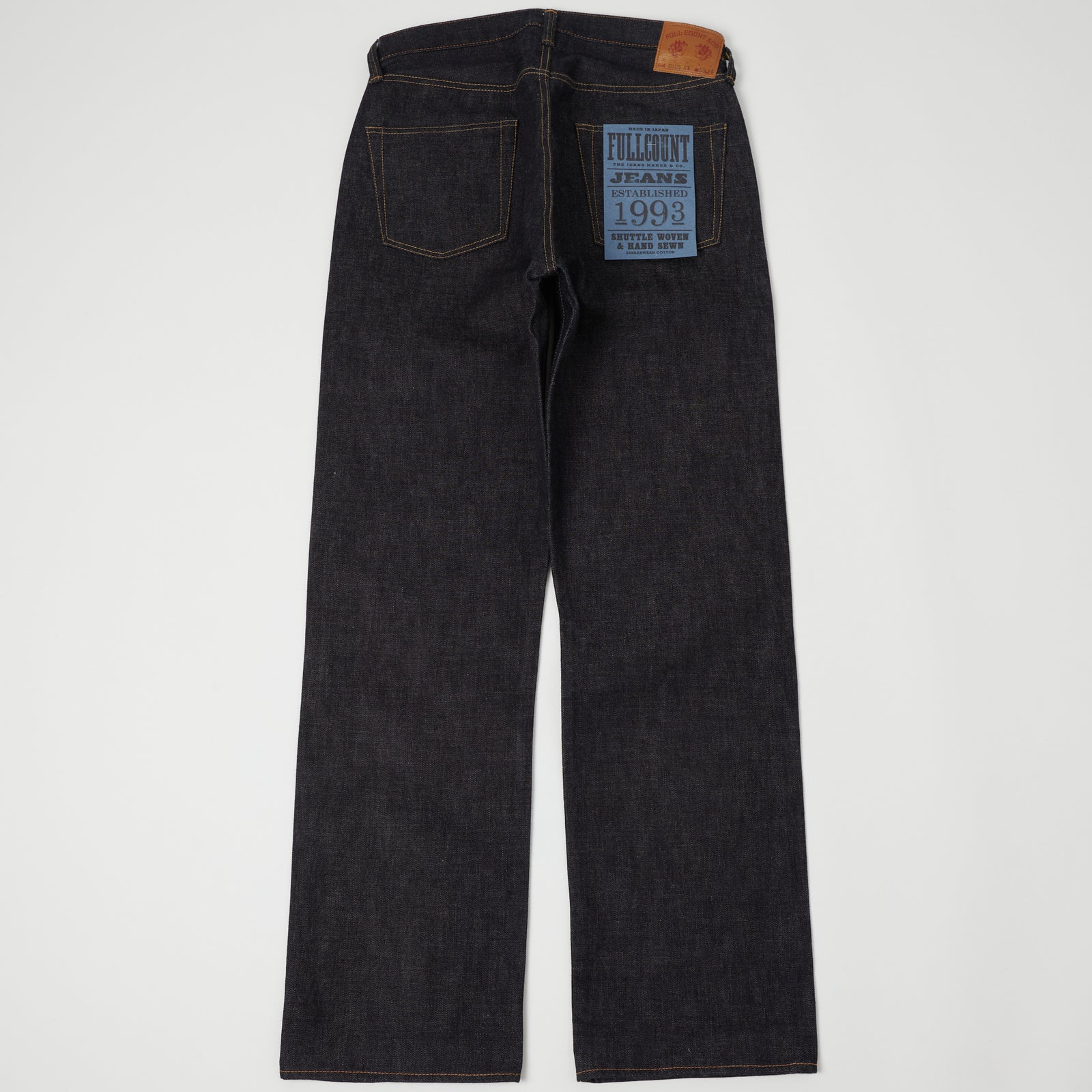 Full Count 0105XX 15.5oz 'Plain Pocket' Wide Straight Jean - Raw | SON OF A  STAG