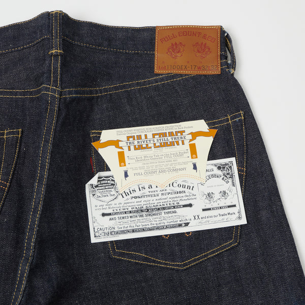 Full Count 1100EX-17 WWII Model Limited Edition 13.7oz Regular Straight Jean - Raw
