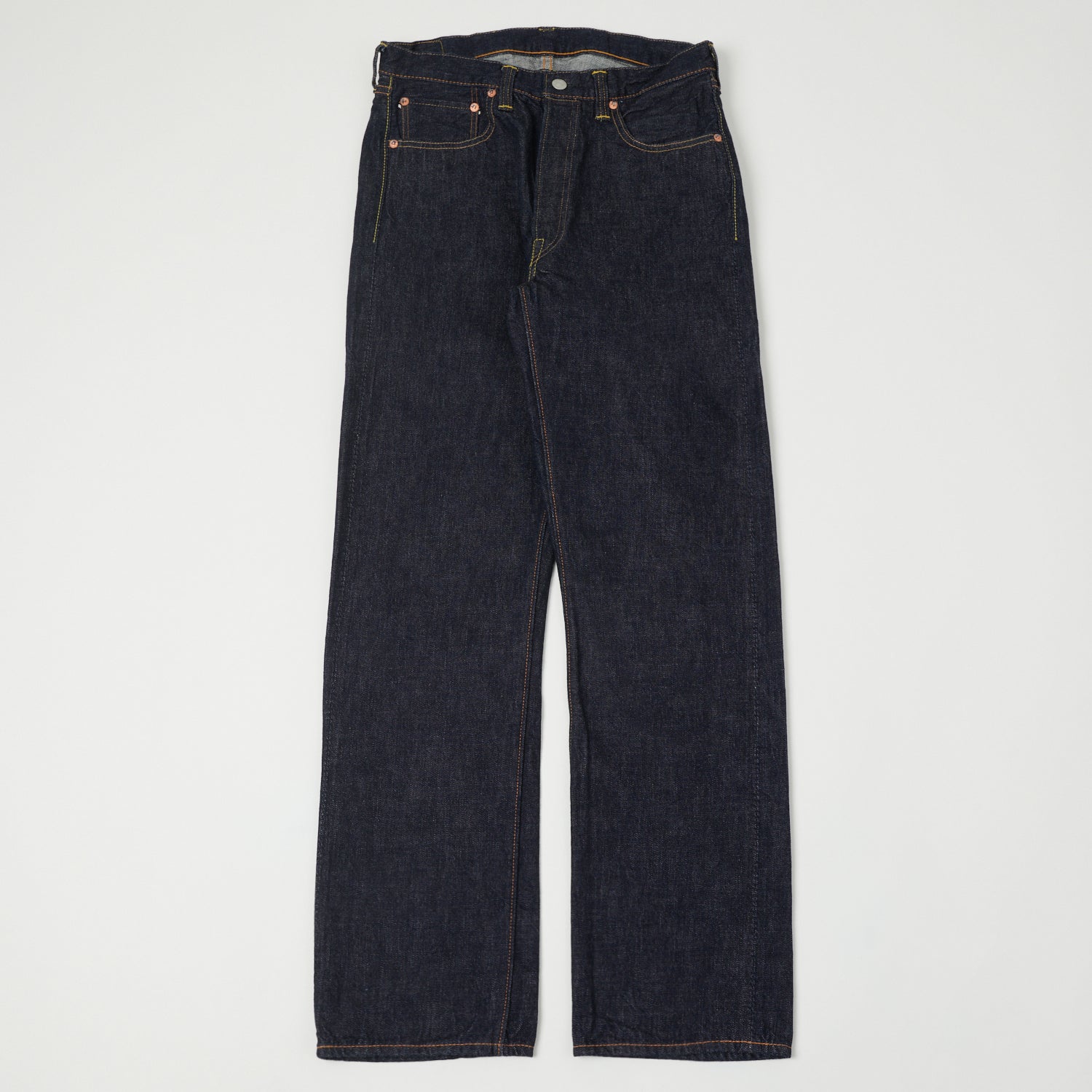 FULLCOUNT 1101 13.7oz Loose Straight Jean - One Wash