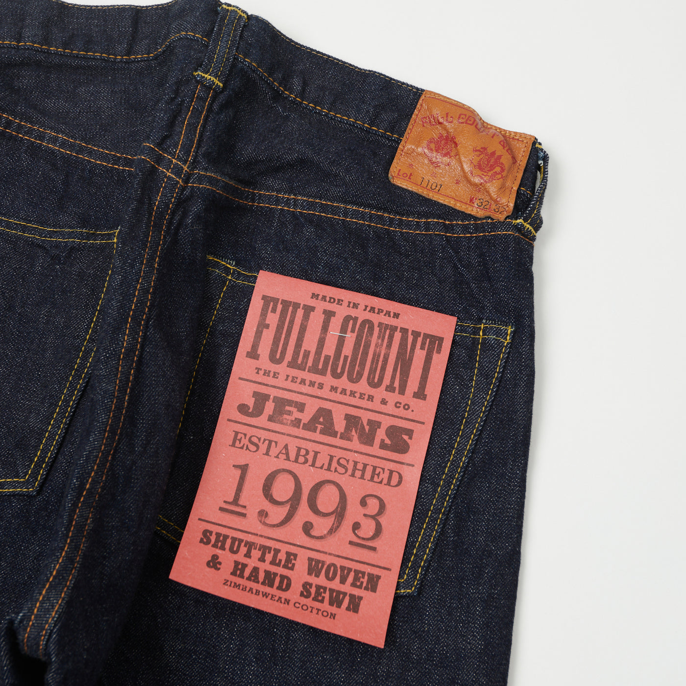 FULLCOUNT 1101 13.7oz Loose Straight Jean - One Wash