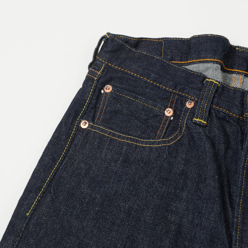 Full Count 1101W 13.7oz 'Plain Pocket' Regular Straight Jean - One Wash