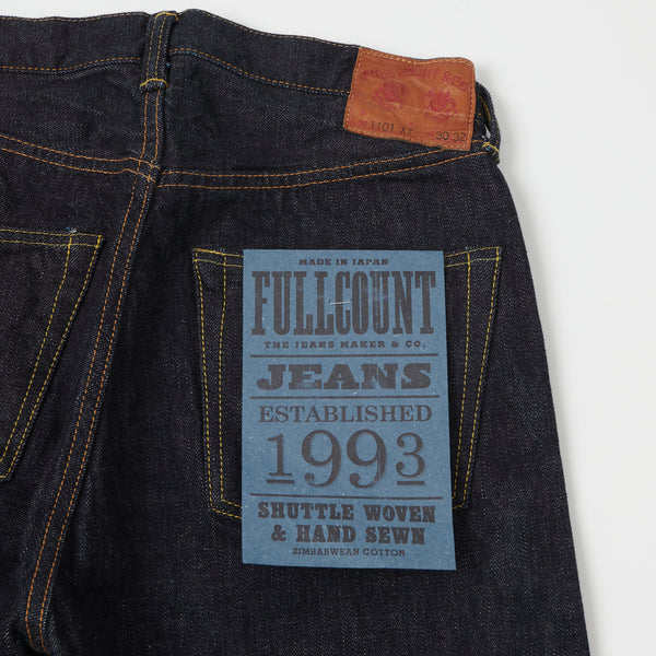 Full Count 1101XXW 15.5oz 'Plain Pocket' Loose Straight Jean - One Wash