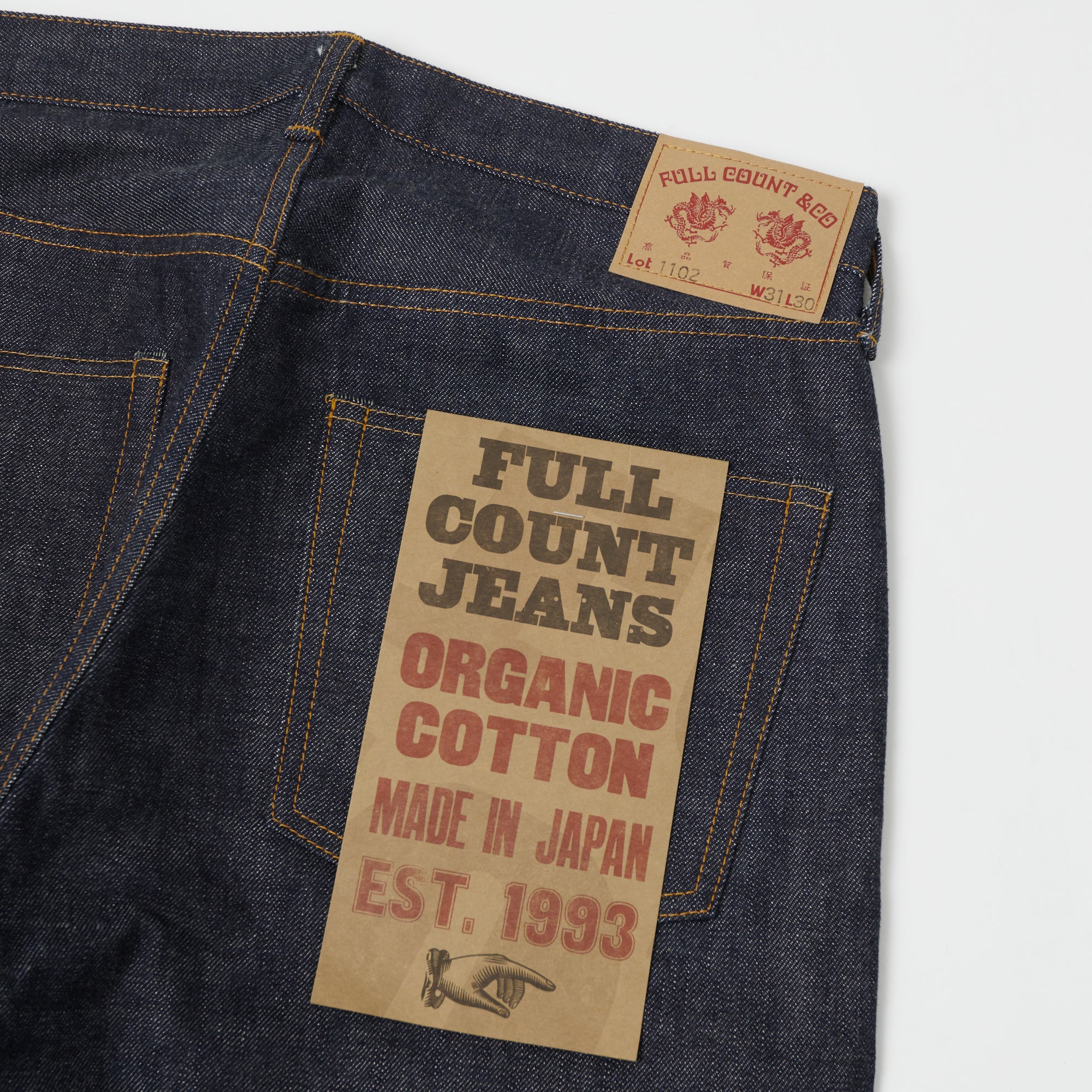 FULLCOUNT 1102 'Choice' 13.7oz Regular Straight Jean - Raw – SON