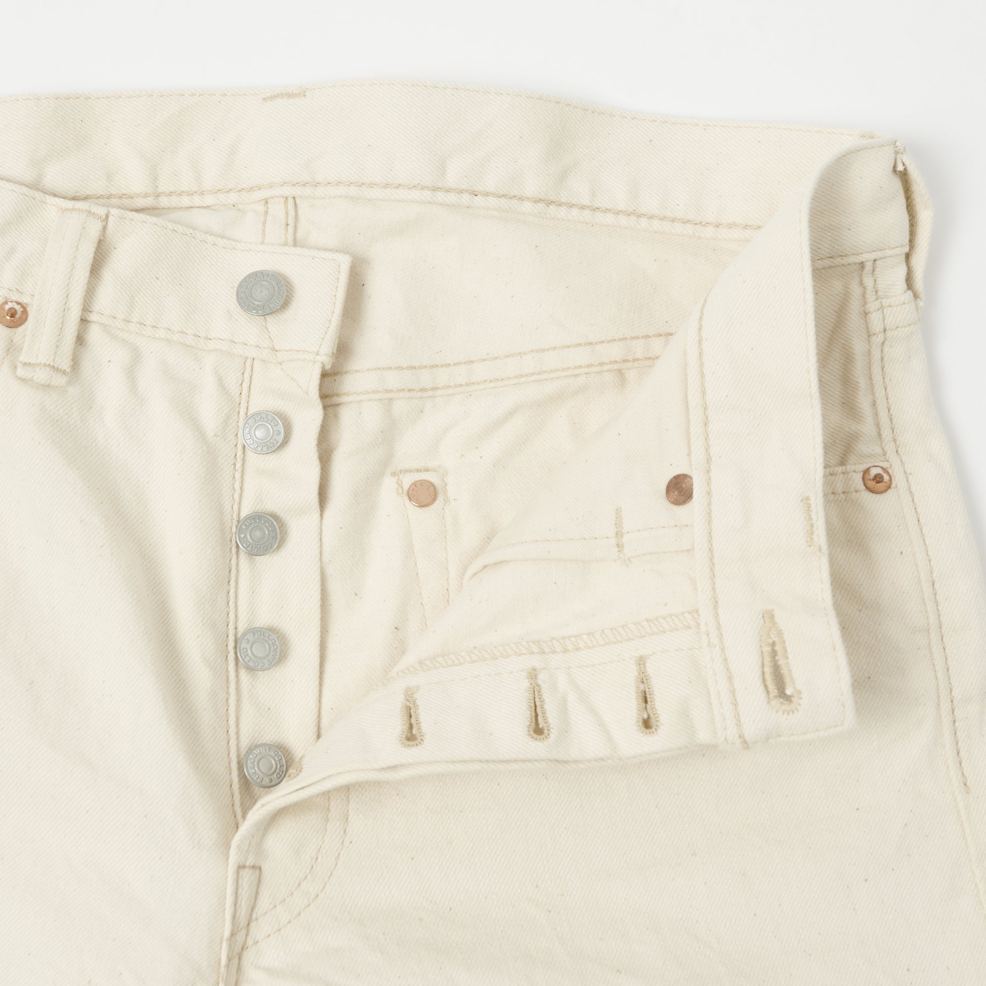 FULLCOUNT 1108 13.7oz Regular Straight Jean - Ecru One Wash