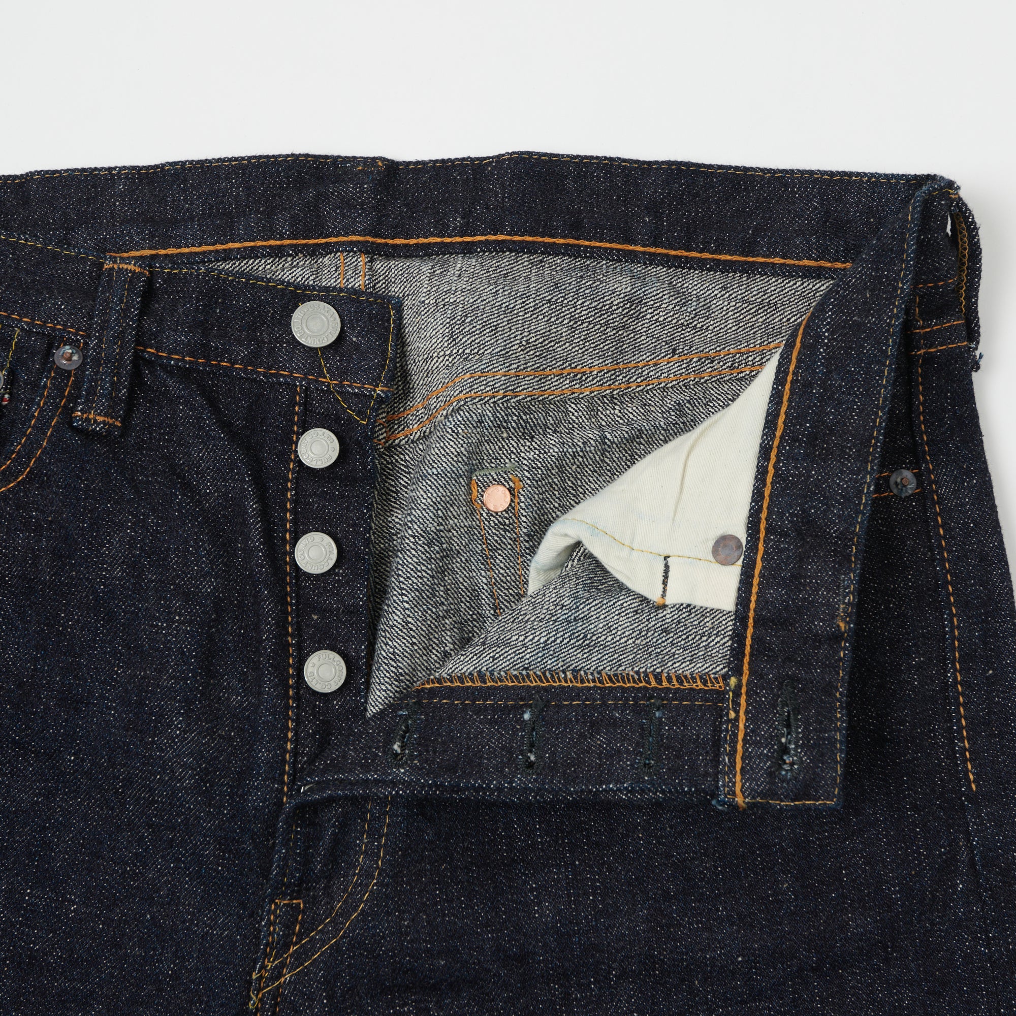 FULLCOUNT 1108 'Super Rough' 15.5oz Regular Straight Jean - One Wash