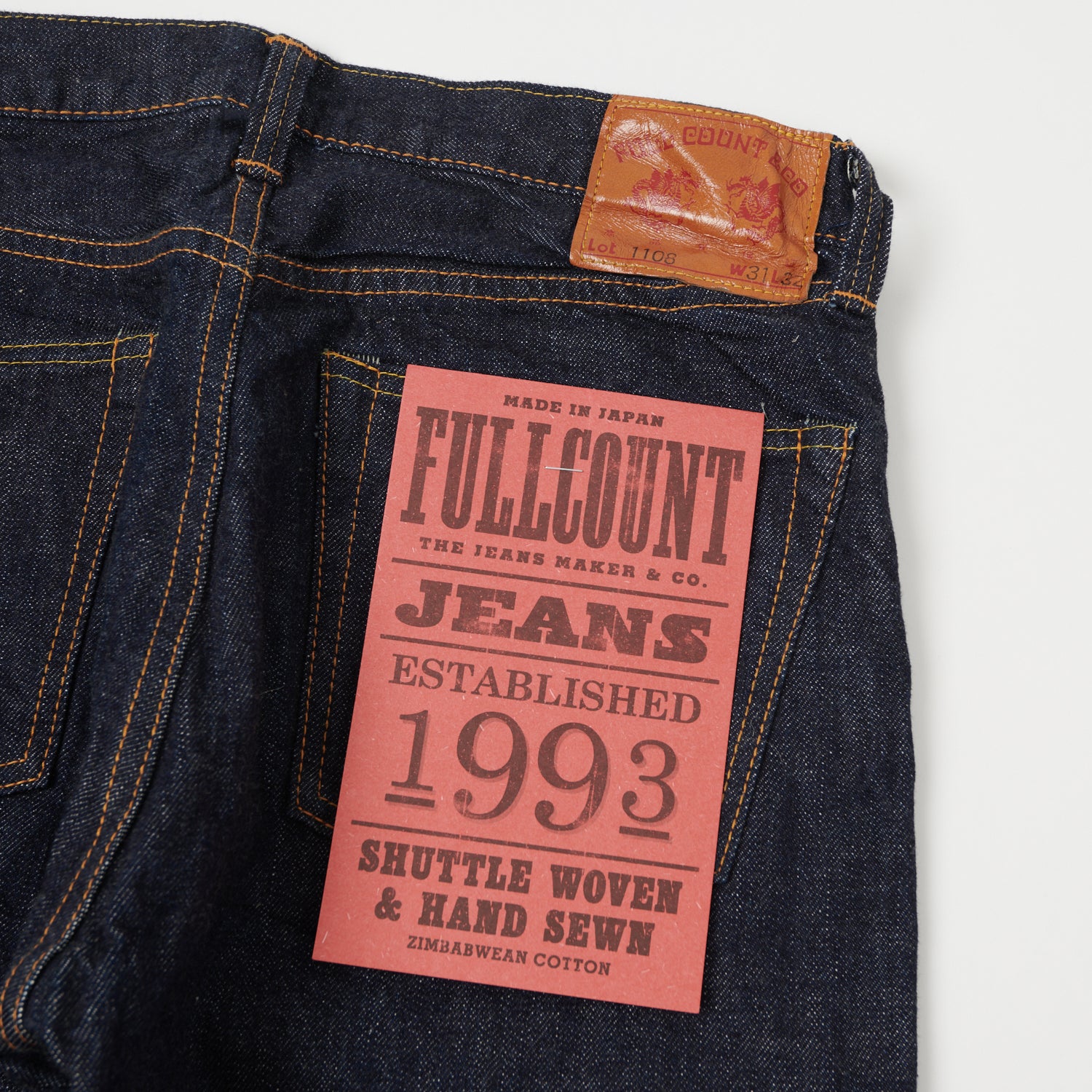 FULLCOUNT 1108 13.7oz Regular Straight Jean - One Wash – SON OF A STAG