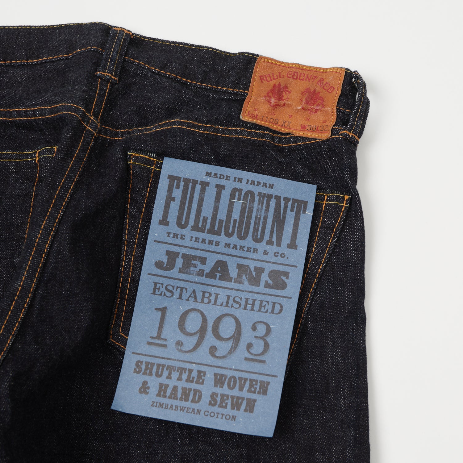 FULLCOUNT 1108XX 15.5oz Regular Straight Jean - One Wash – SON OF