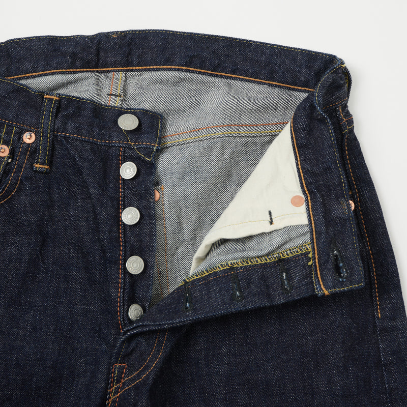Full Count 1110w 13.7oz 'Plain Pocket' Slim Tapered Jean - One Wash