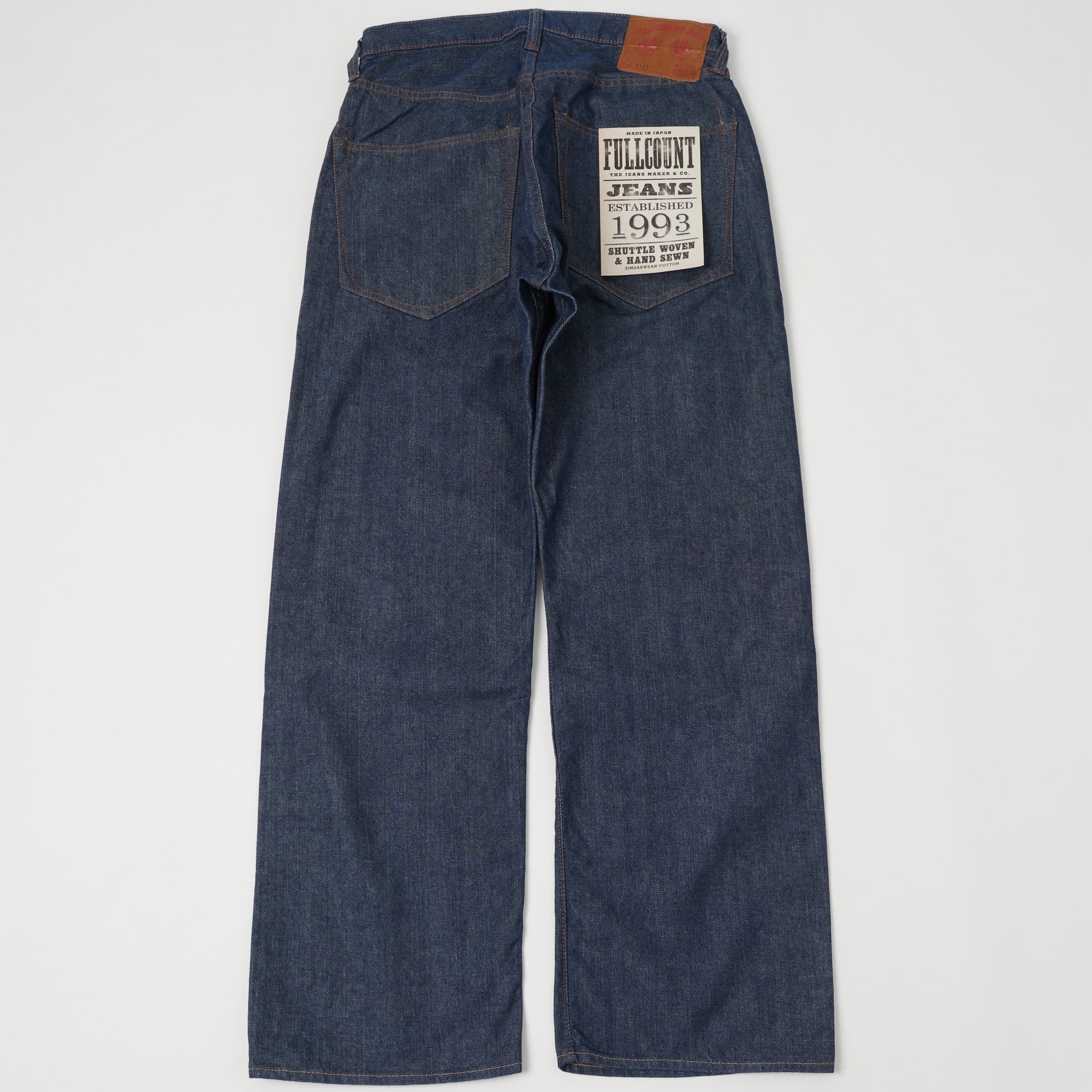 FULLCOUNT 1121 'Duke' 13.5oz Wide Straight Jean - One Wash