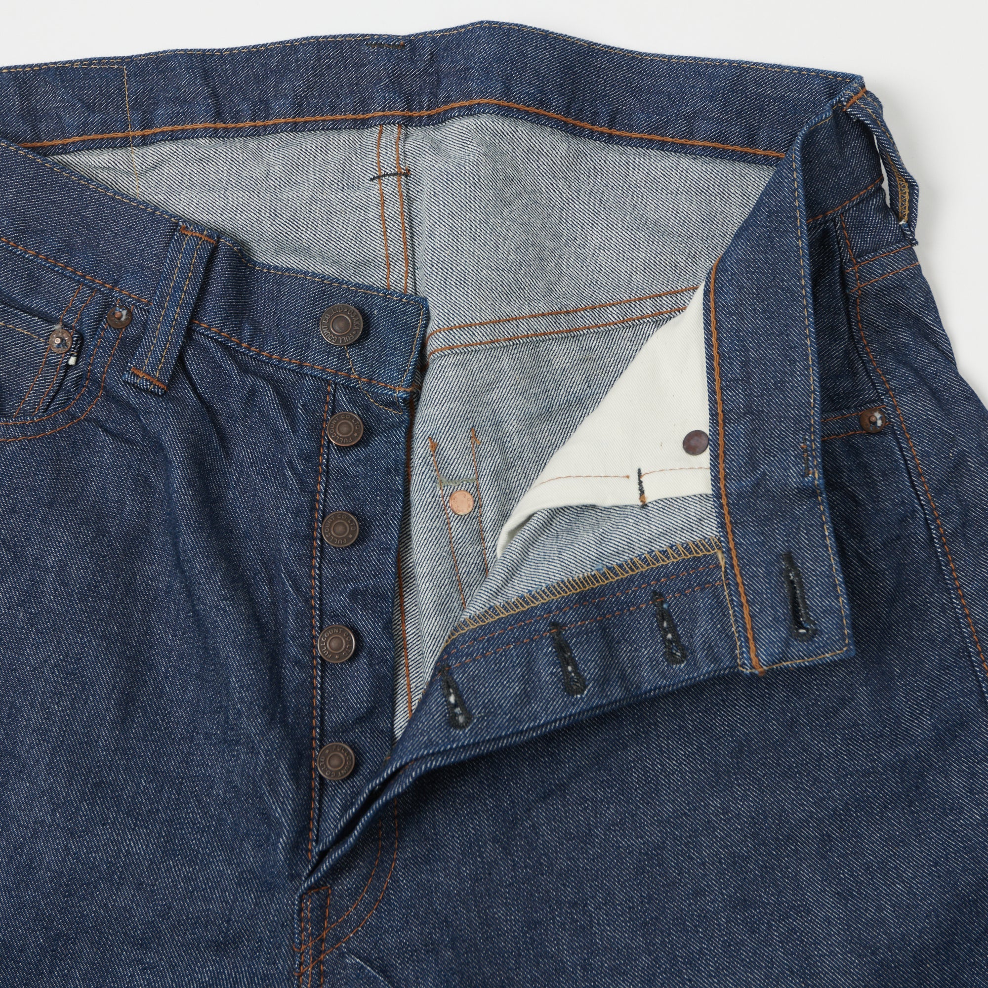 FULLCOUNT 1121 'Duke' 13.5oz Wide Straight Jean - One Wash