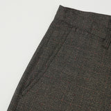 Full Count 1128 Schonherr Weaving Cloth Farmers Trouser - Brown Check