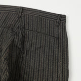 Full Count 1128 Schonherr Weaving Cloth Farmers Trouser - Charcoal Stripe