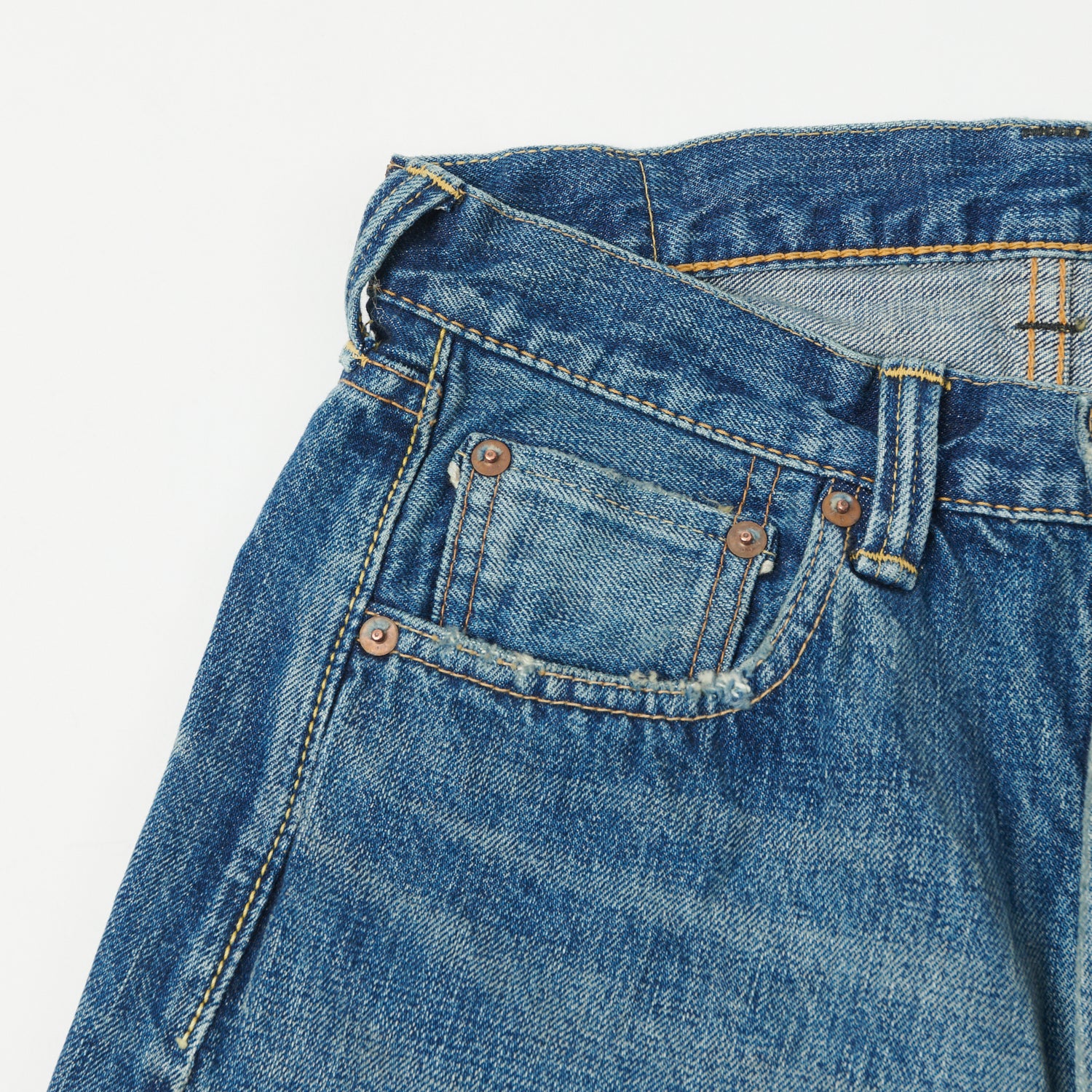 FULLCOUNT 1101 13.7oz Loose Straight Jean - Dartford Wash