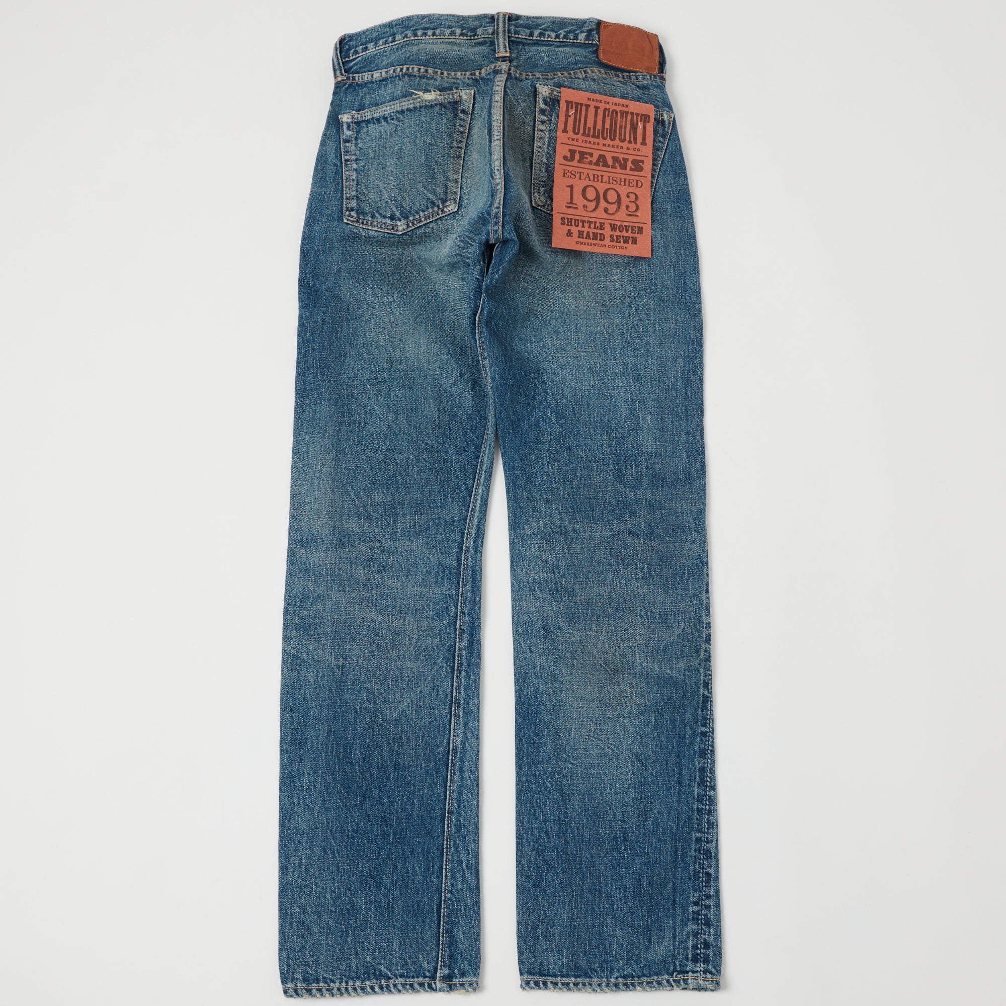 FULLCOUNT 1108 13.7oz Regular Straight Jean - 'Dartford' Wash
