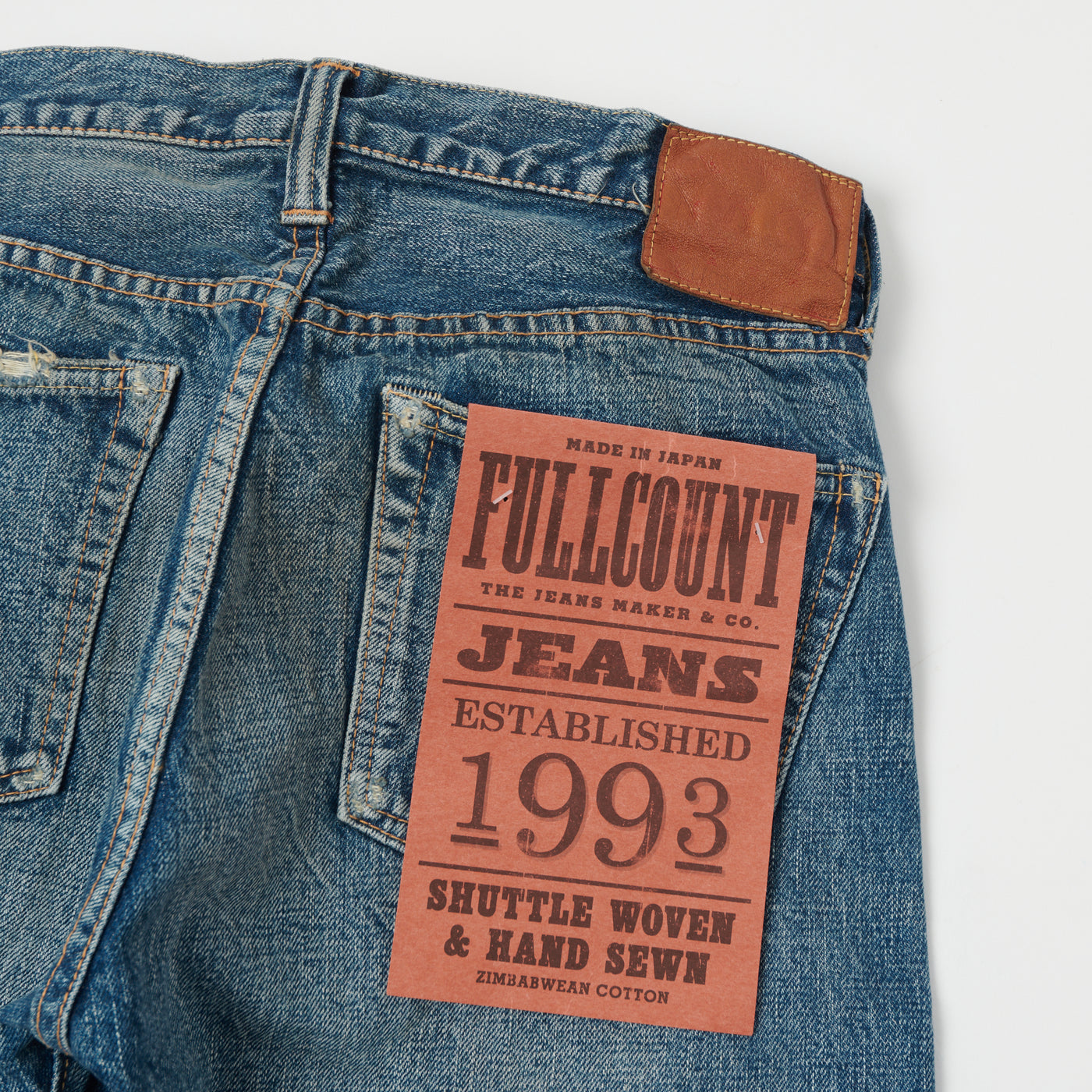 FULLCOUNT 1108 13.7oz Regular Straight Jean - 'Dartford' Wash