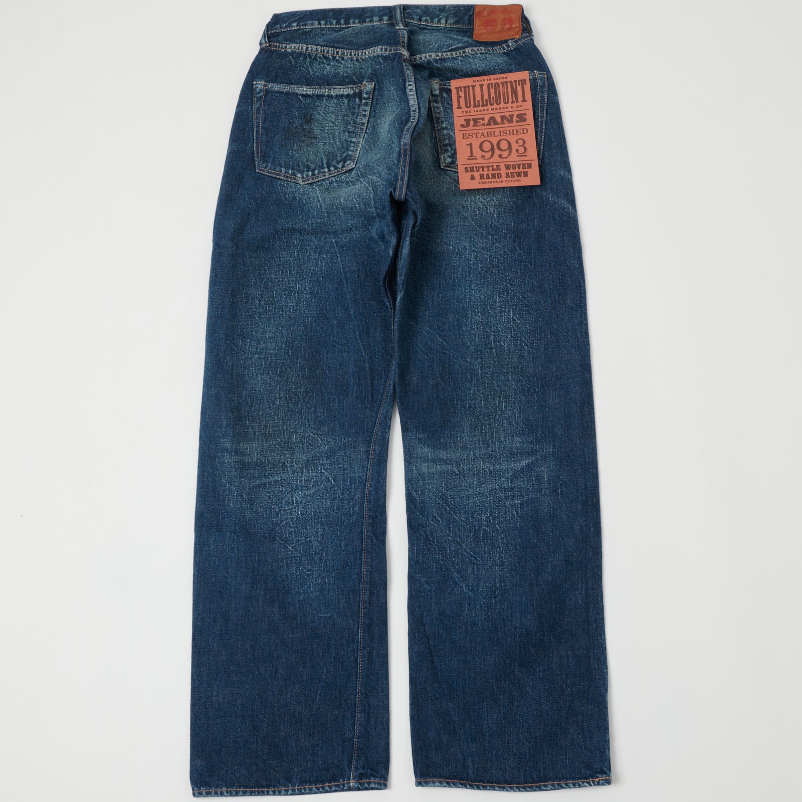 Full Count 1344-0105 13.7oz Wide Straight Jean - More Than Real Wash