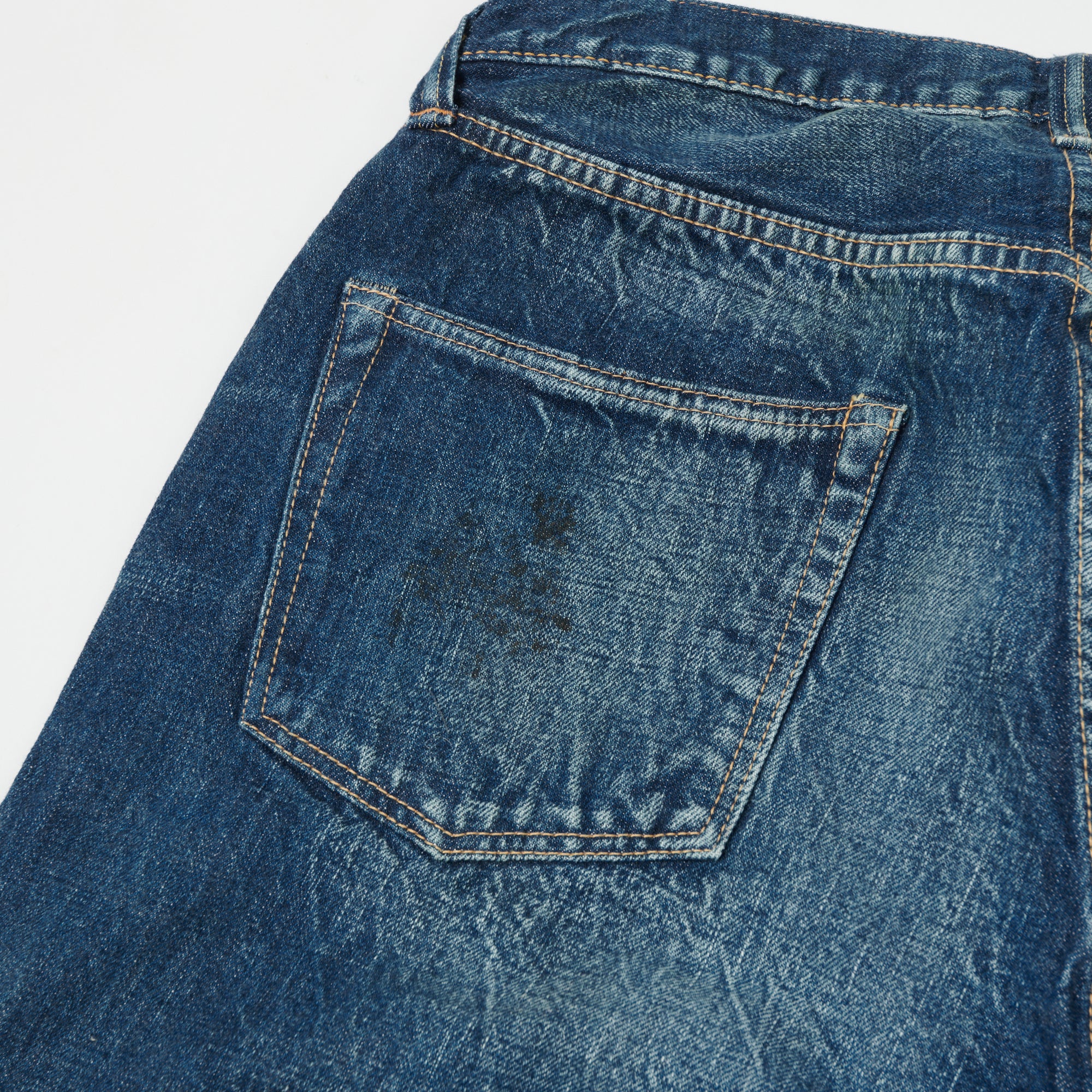 FULLCOUNT 0105 13.7oz Wide Straight Jean - 'More Than Real' Wash
