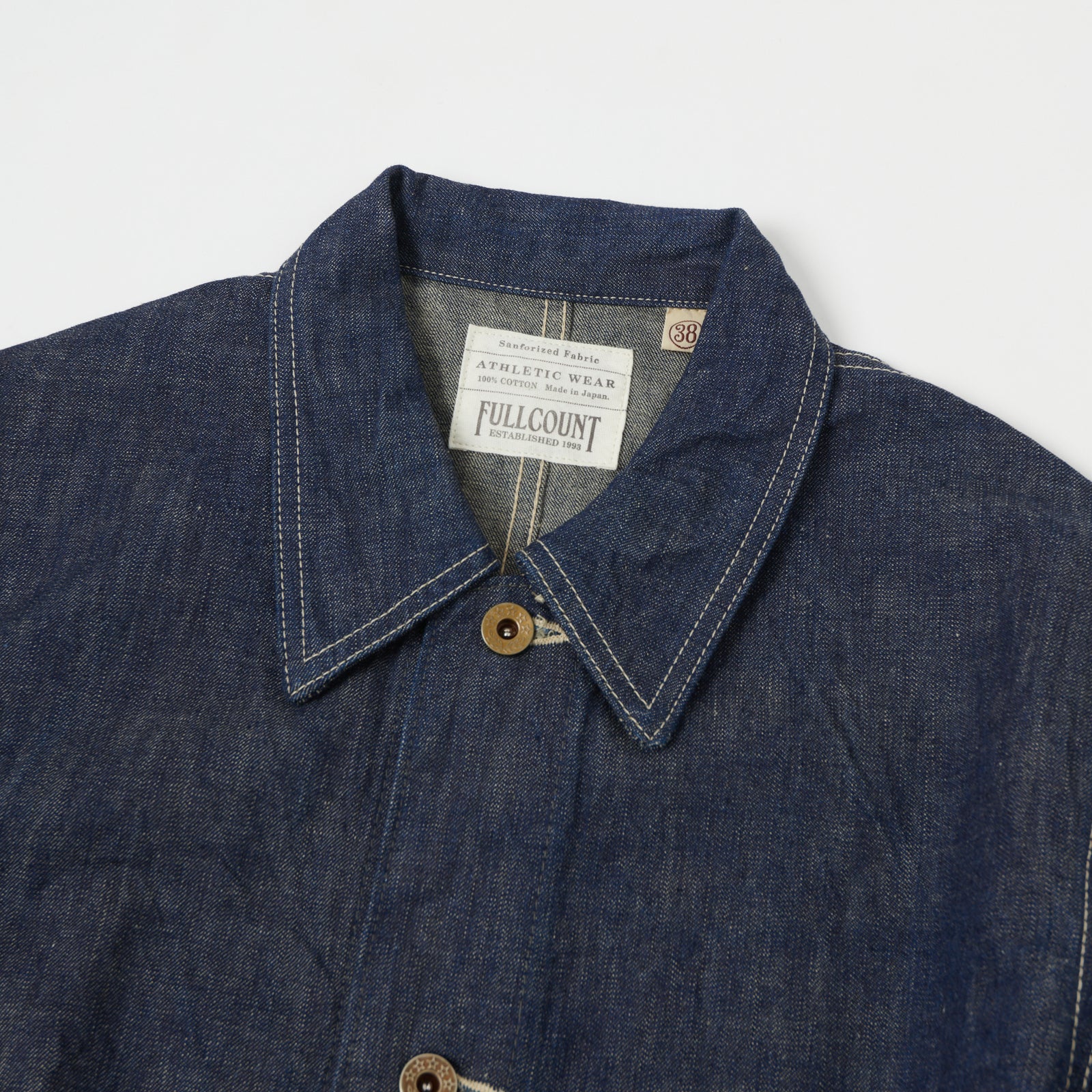 Full Count 2015-1 Denim Chore Jacket - Indigo Blue | SON OF