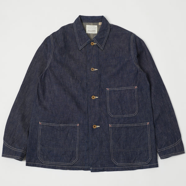 Full Count 2015-1 Denim Chore Jacket - Indigo Blue
