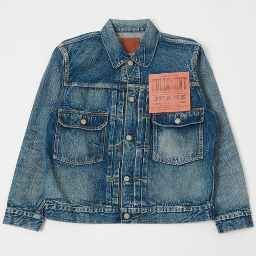 FULLCOUNT 2102 13.7oz Type II Denim Jacket - 'More Than Real' Wash