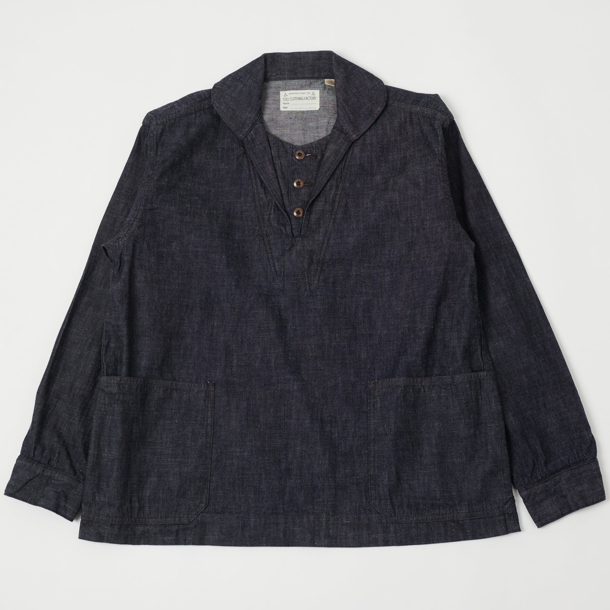 FULLCOUNT 2017 U.S. Navy Denim Pullover Jacket - One Wash