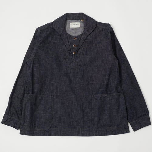 FULLCOUNT 2017 U.S. Navy Denim Pullover Jacket - One Wash