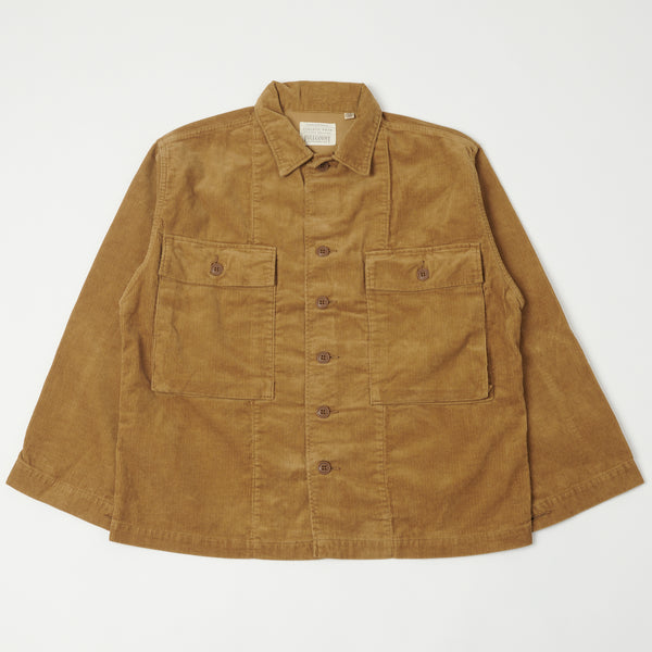 Full Count 2023 Corduroy Military Jacket - Camel