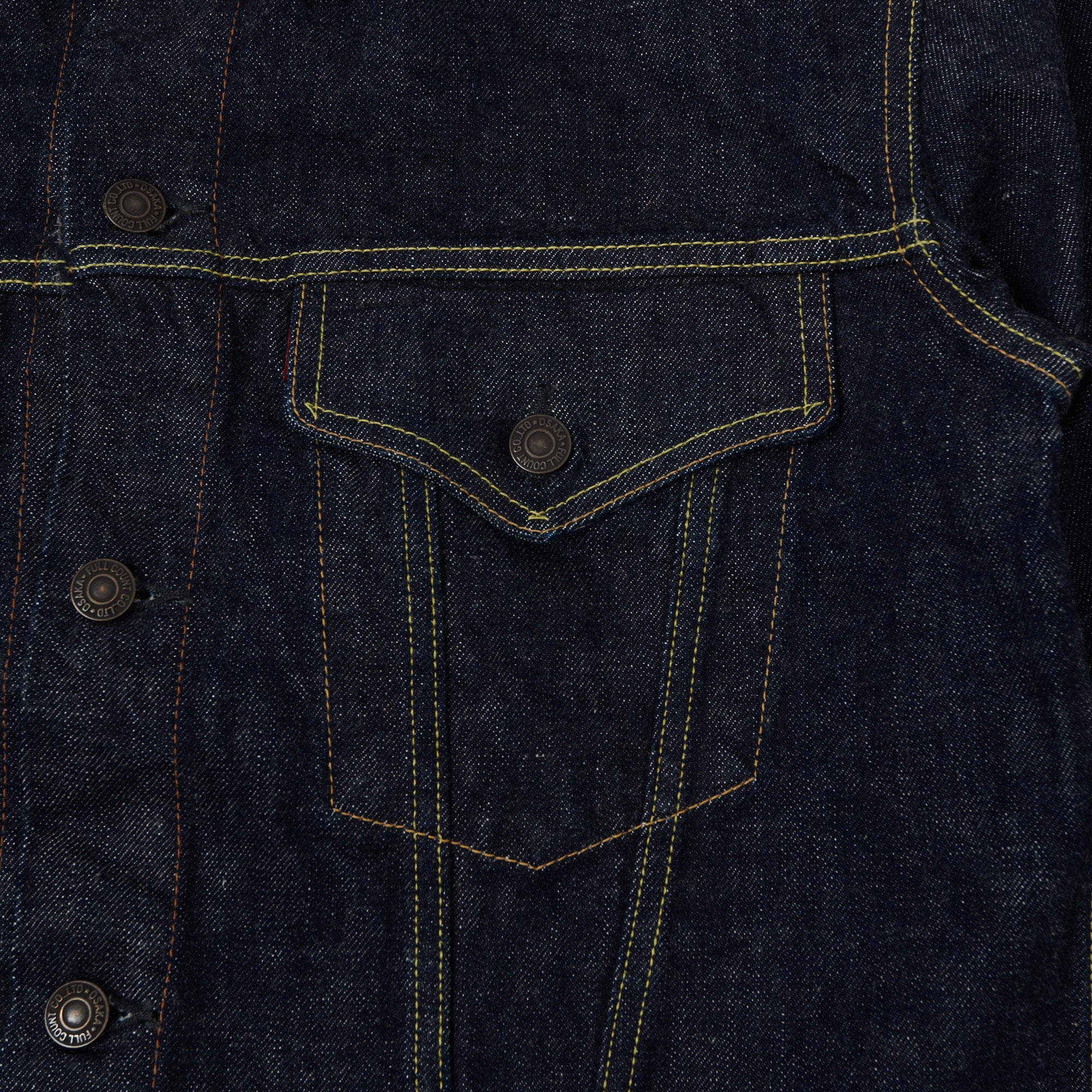 FULLCOUNT 2101 13.7oz Type III Denim Jacket - One Wash