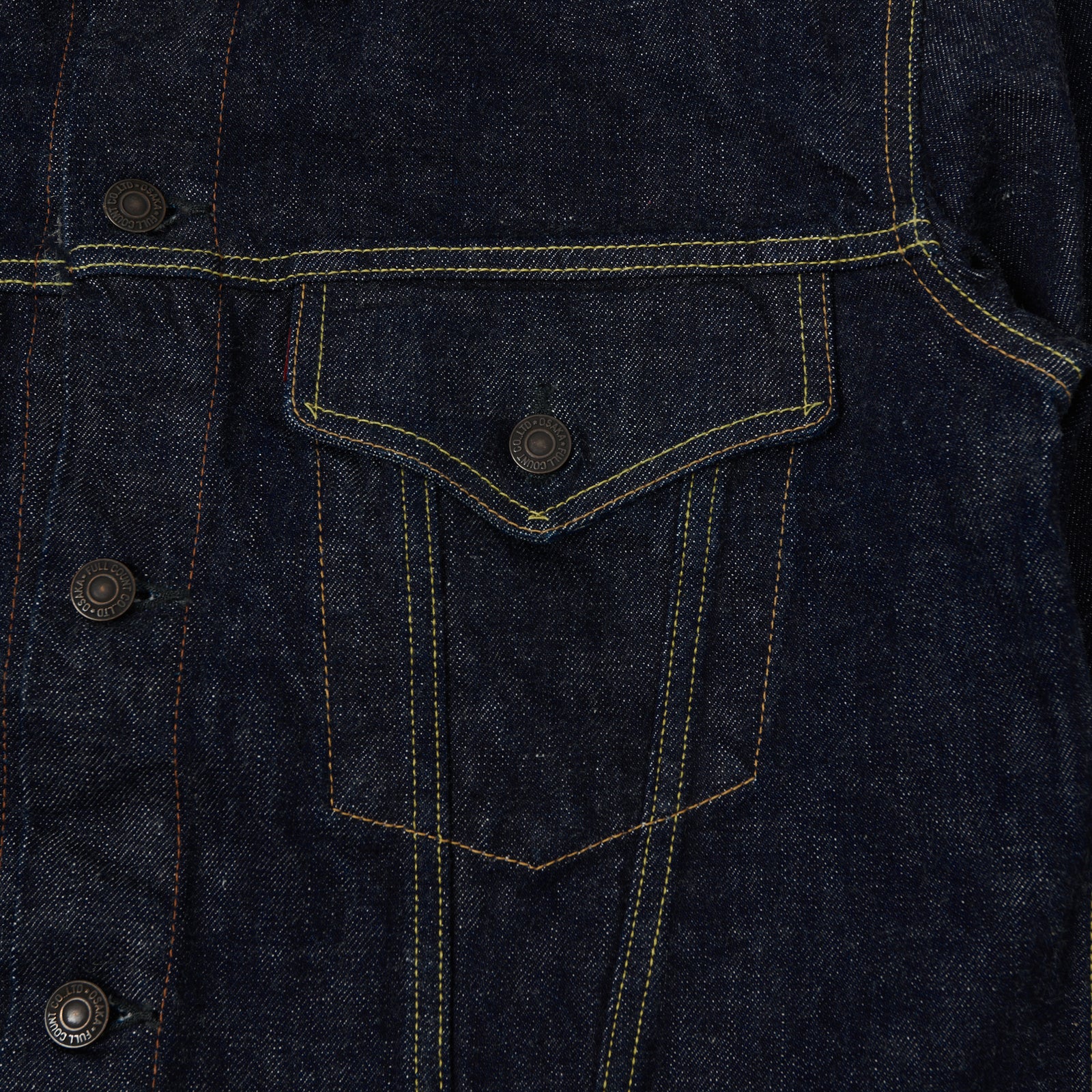 Full Count 2101W 13.7oz Type III Denim Jacket - One Wash